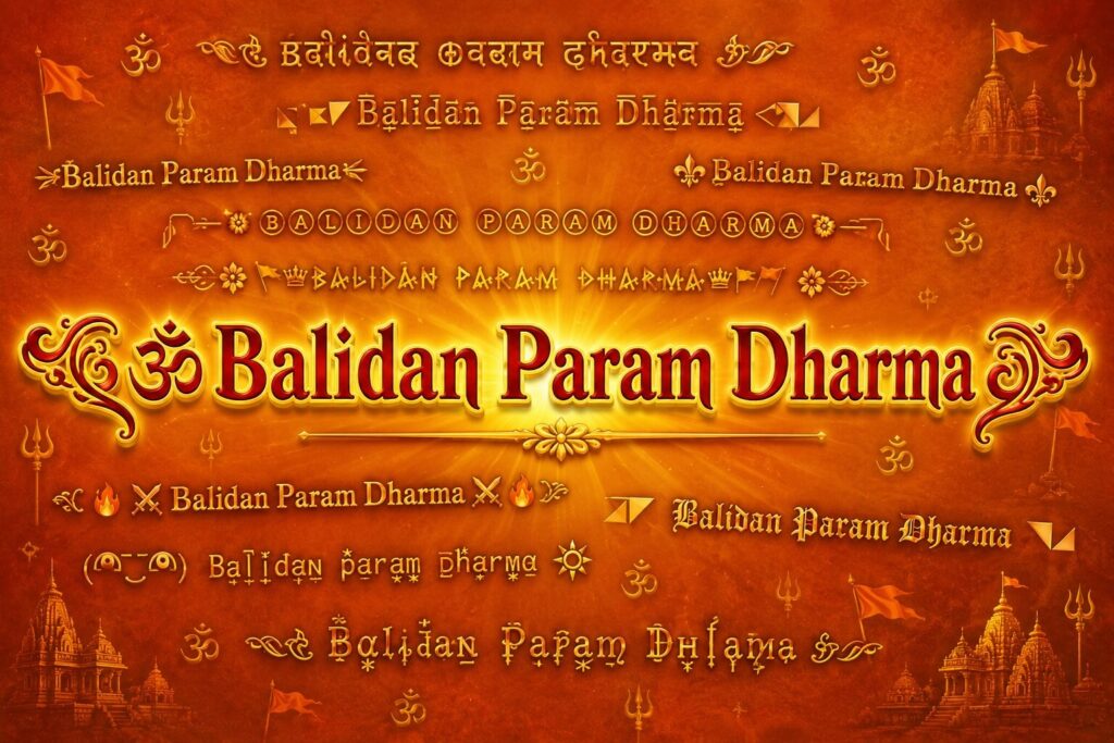 Balidan Param Dharma Stylish Name