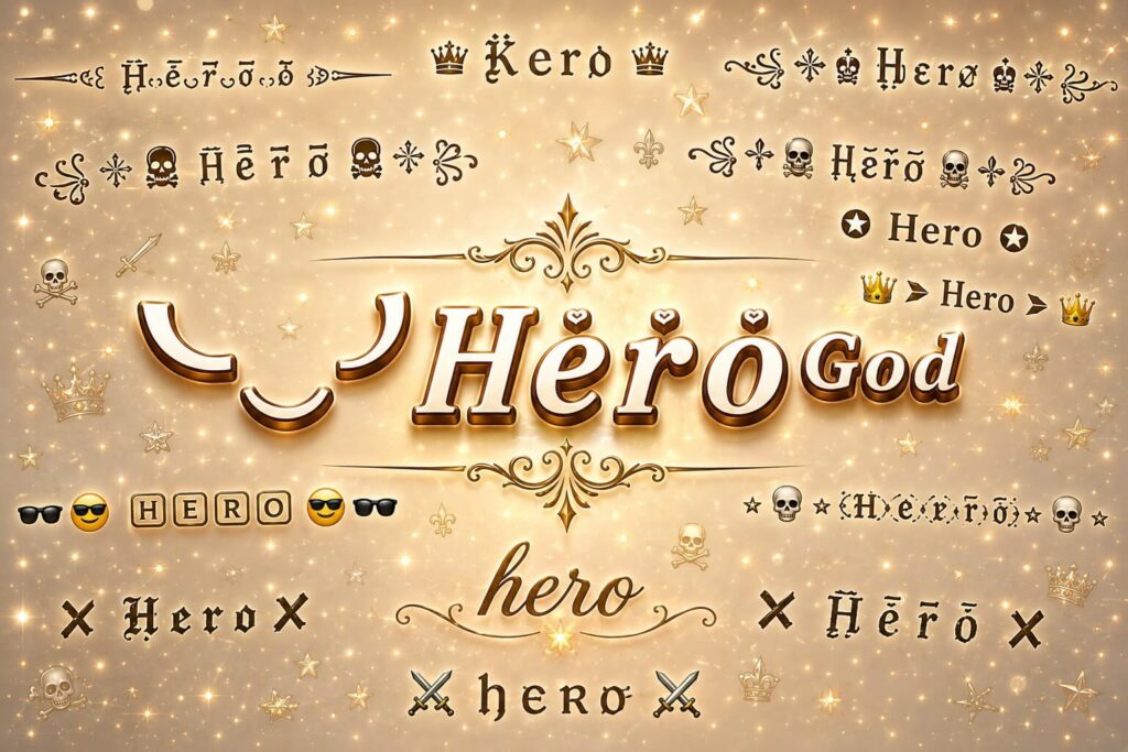 Hero Stylish Name
