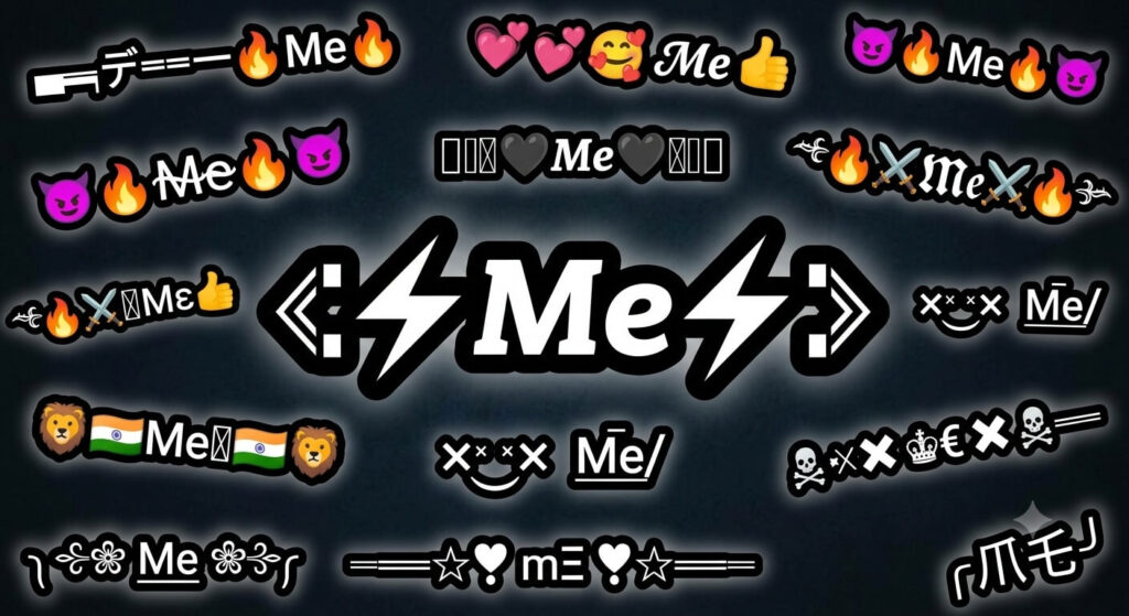 ╰‿╯𝓜𝓮ᴳᵒᵈ , ★彡 𝓜𝓮 彡★ – Me Stylish Name