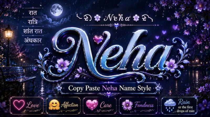 Neha name style Copy and Paste