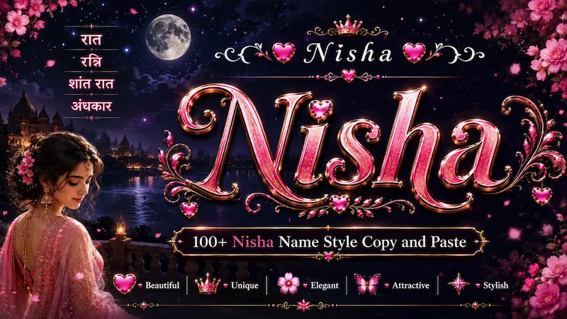 Copy and Paste Nisha Name Style