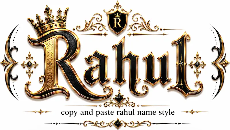 Copy and Paste Rahul Name Style