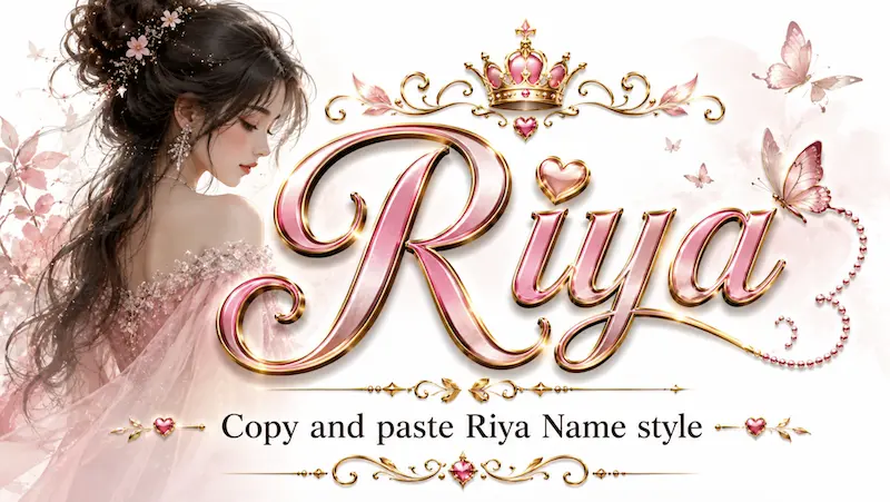 Copy and Paste Riya Name Style