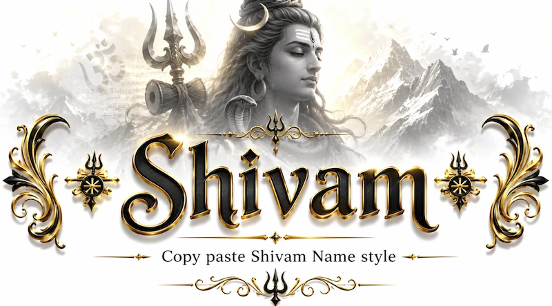 Copy and Paste Shivam Name Style