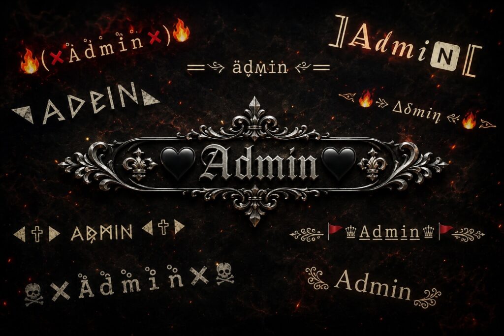 admin stylish name