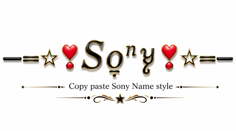 Sonu Name style copy paste