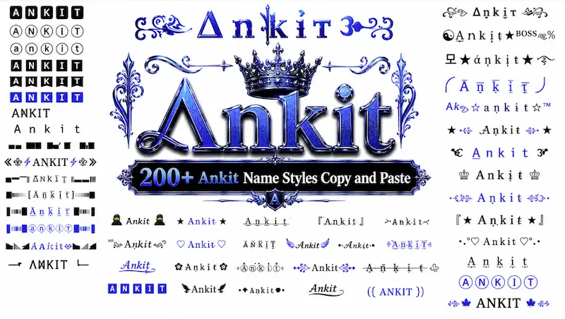 200+ Ankit name style copy and paste