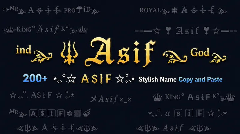 Asif Stylish Name