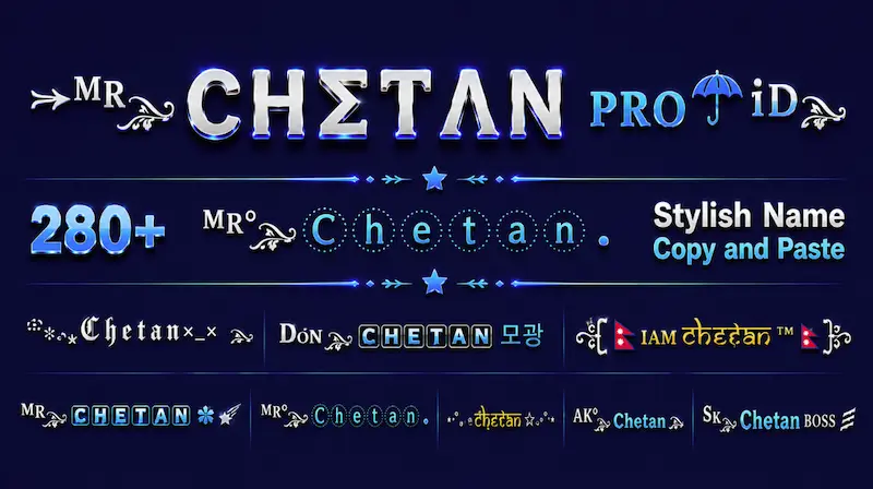 Chetan stylish name copy and paste