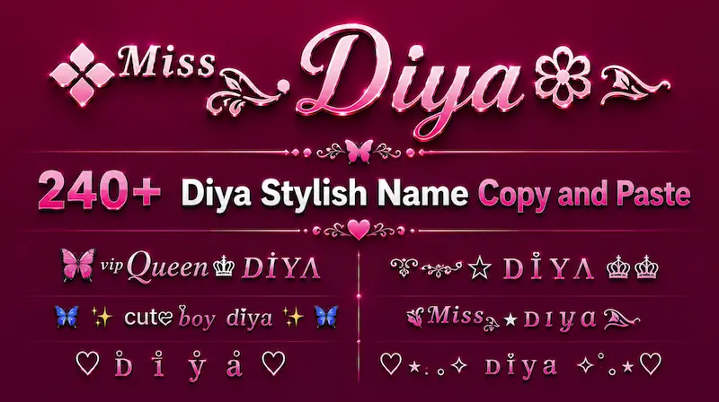 Diya stylish name
