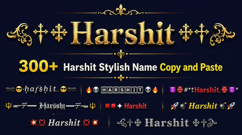 Harshit Stylish Name copy paste