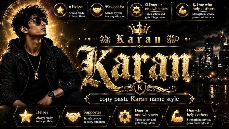 Copy paste Karan Name style