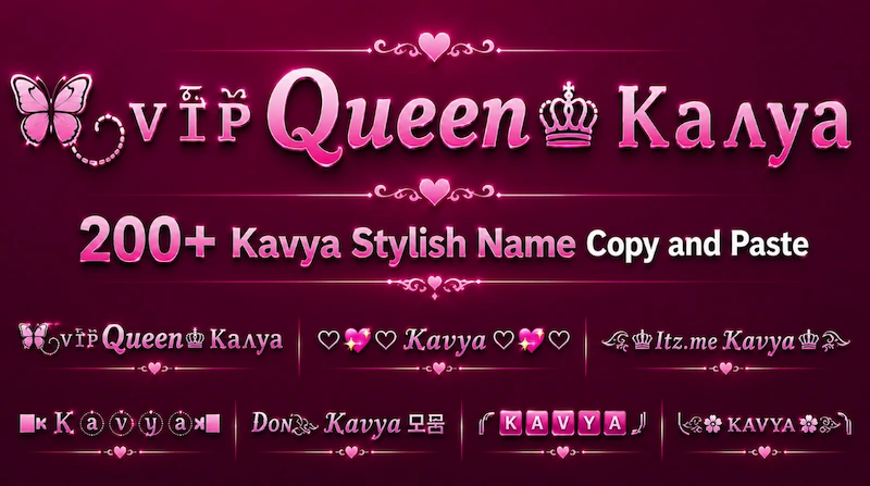 Copy and Paste 200+ Kavya Stylish name