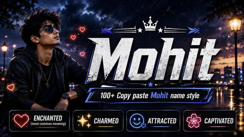 Copy Paste Mohit Name Style