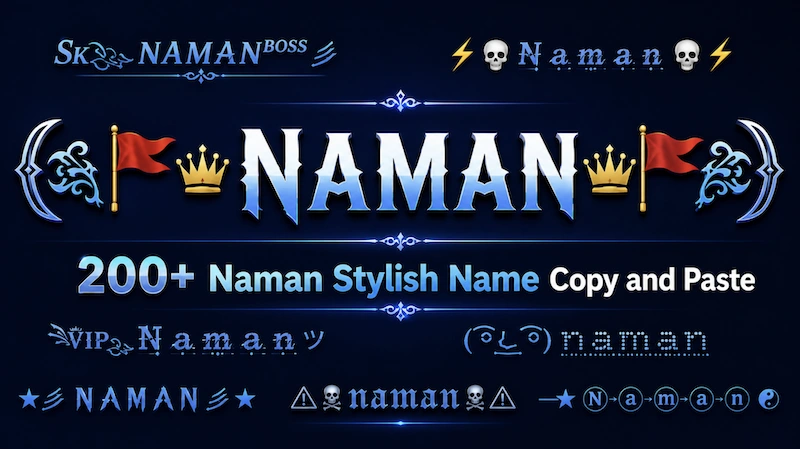 copy and paste 200+ naman stylish name