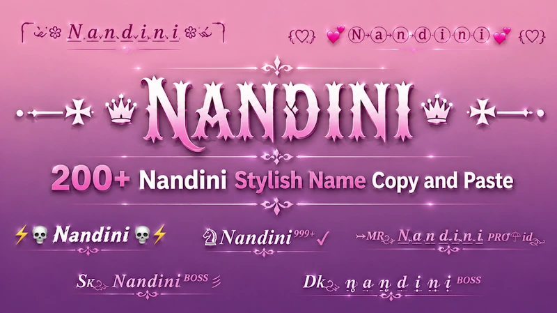 Copy and Paste Nandini Stylish Name