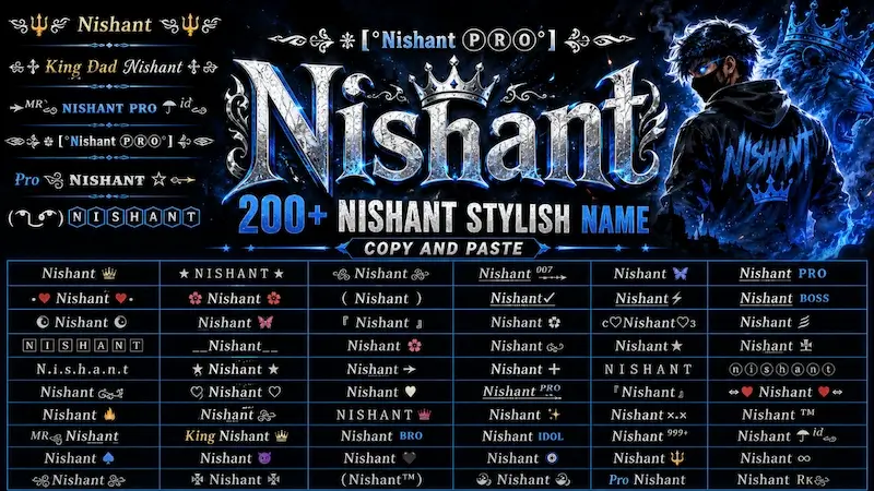 Copy and Paste Nishant Stylish Name