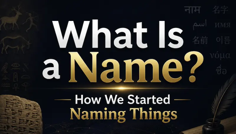 What Is a Name? How We Started Naming Things