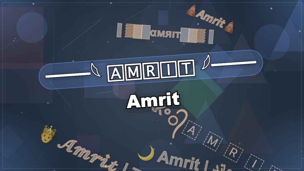 𓆩♡𓆪 💕 Λ₥Ɽł₮ 💕 𓆩♡𓆪 Amrit Stylish Name