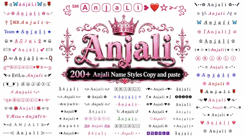 200+ Anjali Name Styles Copy and Paste