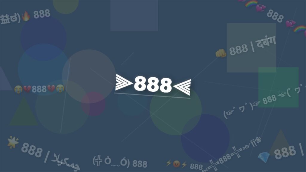 ꧁℠888❥❤️☆࿐꧂ 888 Stylish Name