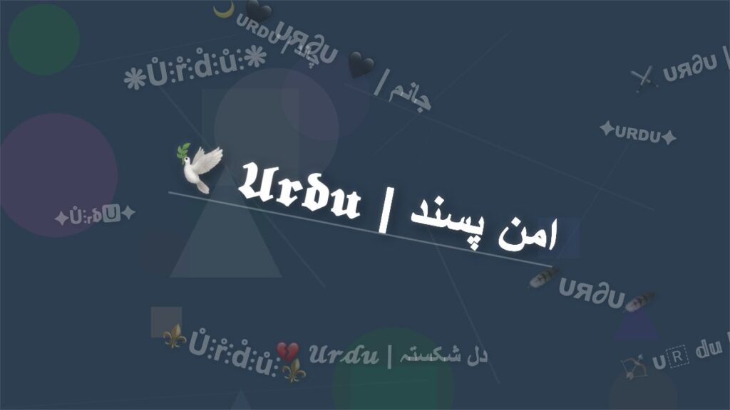 ☪️ꓴr͛⦚𝓭𝓊☪️ – Urdu Stylish Name