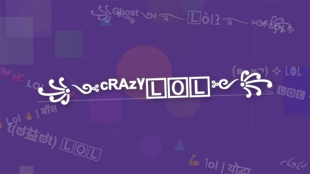 ㋡𝙻̷𝚘̷𝚕̷㋡ – Lol Stylish Name