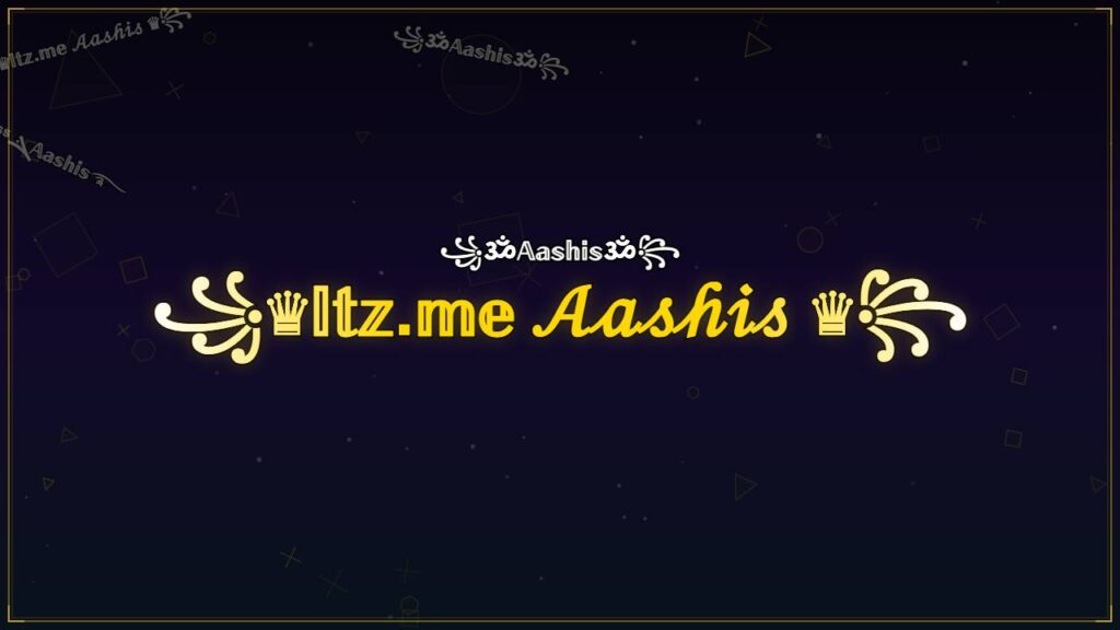 ꧁♛𝕀𝕥𝕫.𝕞𝕖 𝒜𝒶𝓈𝒽𝒾𝓈 ♛꧂ – Aashis Stylish Name
