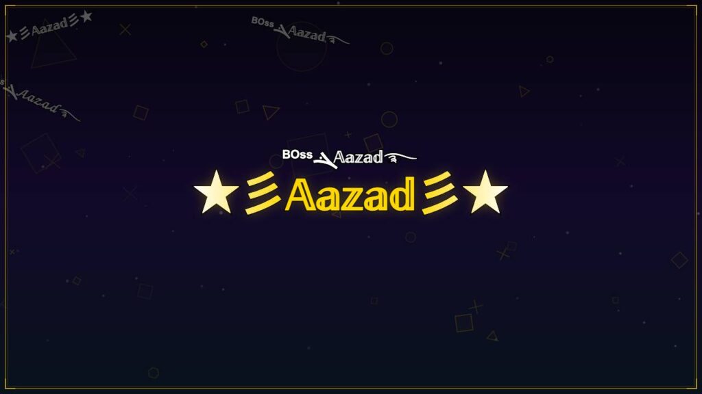 ★彡𝔸𝕒𝕫𝕒𝕕彡★ – Aazad Stylish Name