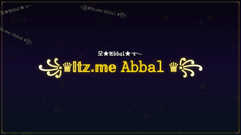 ꧁♛𝕀𝕥𝕫.𝕞𝕖 𝙰𝚋𝚋𝚊𝚕 ♛꧂ – Abbal Stylish Name