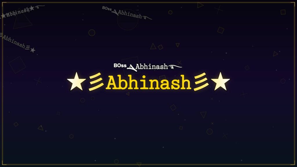 ★彡𝙰𝚋𝚑𝚒𝚗𝚊𝚜𝚑彡★ – Abhinash Stylish Name
