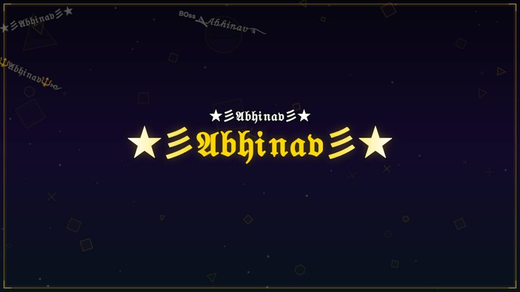 ★彡𝔄𝔟𝔥𝔦𝔫𝔞𝔳彡★ – Abhinav Stylish Name