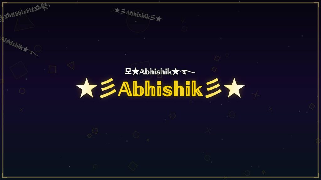 ★彡𝔸𝕓𝕙𝕚𝕤𝕙𝕚𝕜彡★ – Abhishik Stylish Name