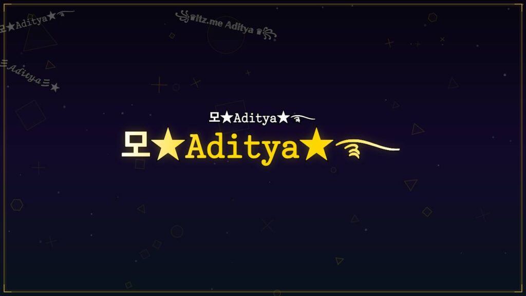 모★𝙰𝚍𝚒𝚝𝚢𝚊★࿐ – Aditya Stylish Name