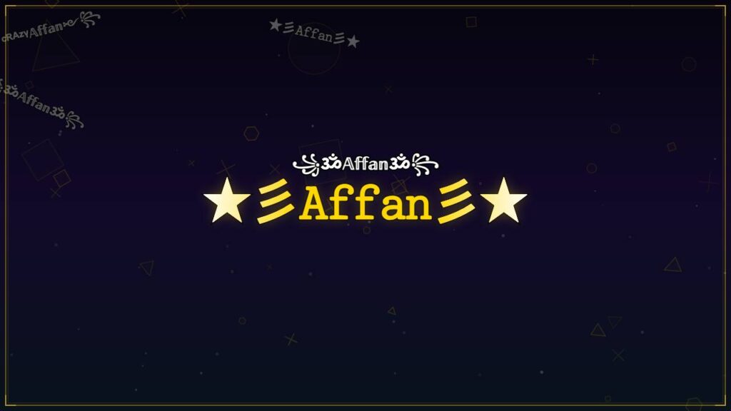 ★彡𝙰𝚏𝚏𝚊𝚗彡★ – Affan Stylish Name