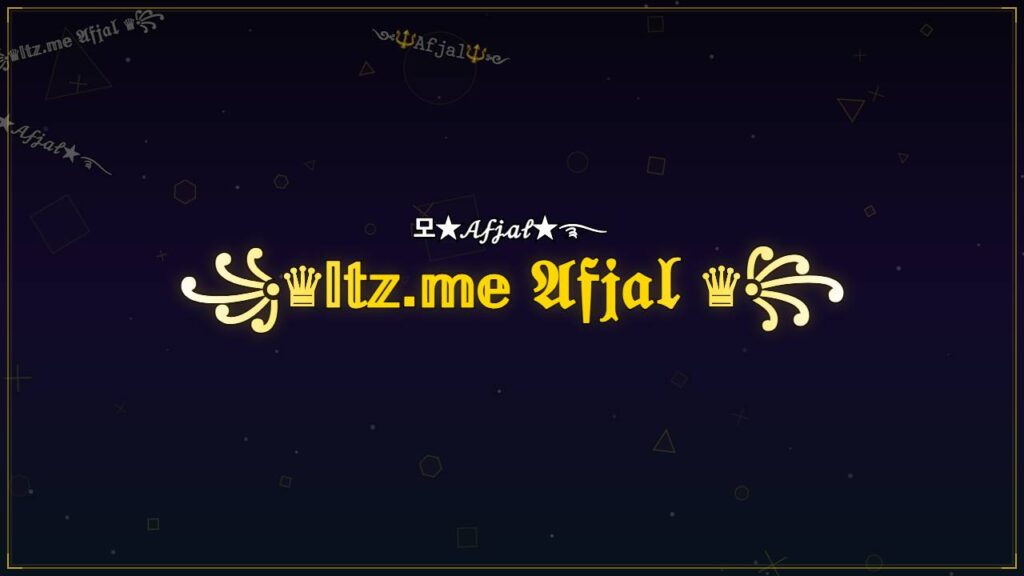 ꧁♛𝕀𝕥𝕫.𝕞𝕖 𝔄𝔣𝔧𝔞𝔩 ♛꧂ – Afjal Stylish Name