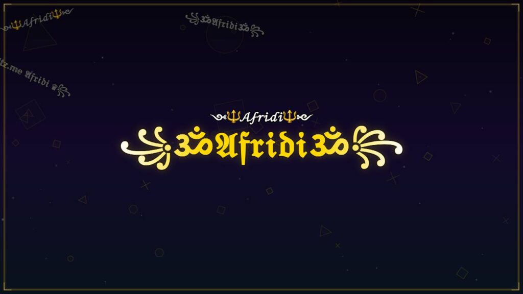꧁ॐ𝔄𝔣𝔯𝔦𝔡𝔦ॐ꧂ – Afridi Stylish Name