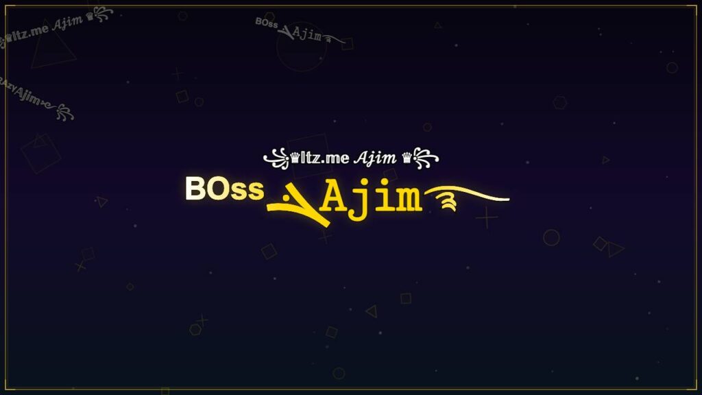 ᴮᴼˢˢܔ𝙰𝚓𝚒𝚖࿐ – Ajim Stylish Name