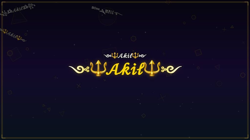 ༺🔱𝒜𝓀𝒾𝓁🔱༻ – Akil Stylish Name