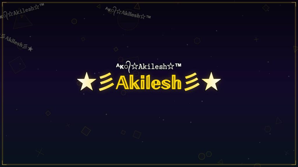 ★彡𝔸𝕜𝕚𝕝𝕖𝕤𝕙彡★ – Akilesh Stylish Name
