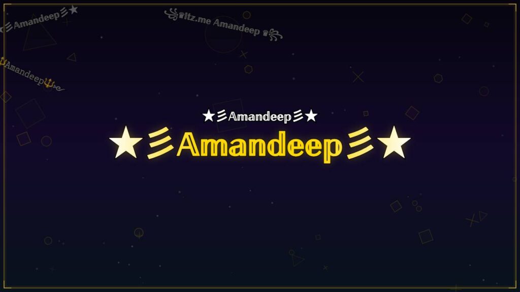 ★彡𝔸𝕞𝕒𝕟𝕕𝕖𝕖𝕡彡★ – Amandeep Stylish Name