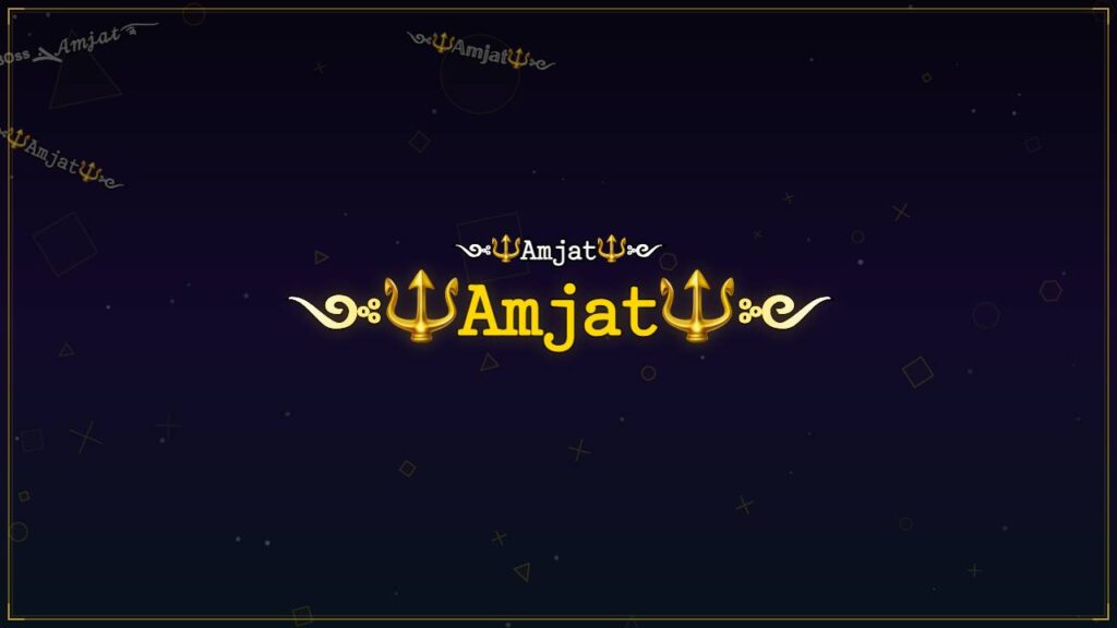 ༺🔱𝙰𝚖𝚓𝚊𝚝🔱༻ – Amjat Stylish Name