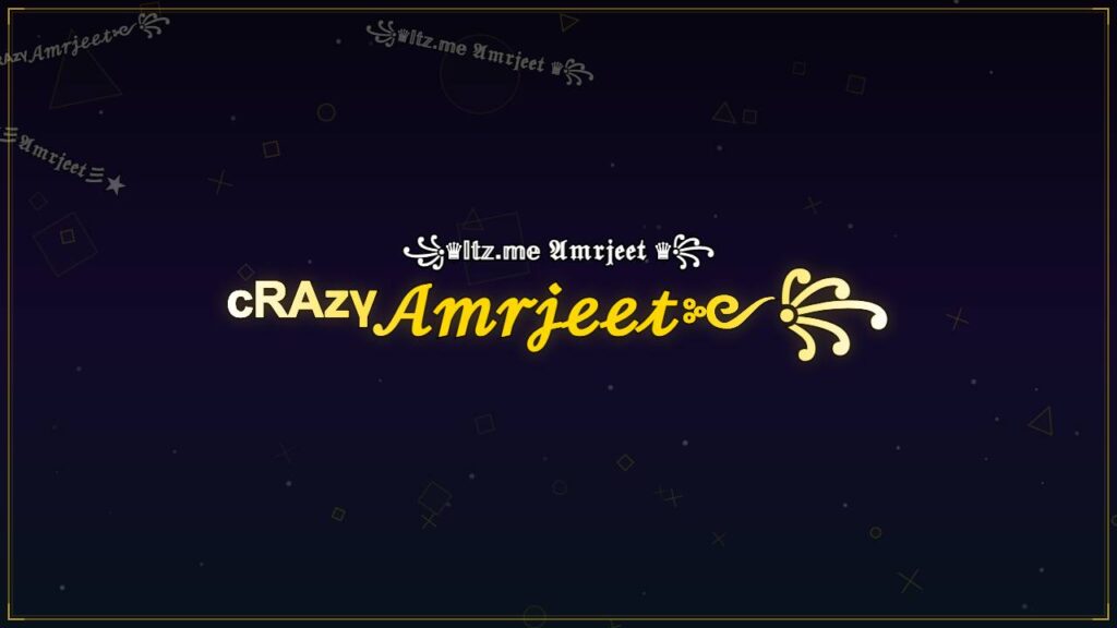 ᶜᴿᴬᶻᵞ𝒜𝓂𝓇𝒿ℯℯ𝓉༻꧂ – Amrjeet Stylish Name