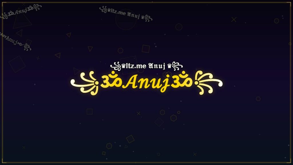 ꧁ॐ𝒜𝓃𝓊𝒿ॐ꧂ – Anuj Stylish Name