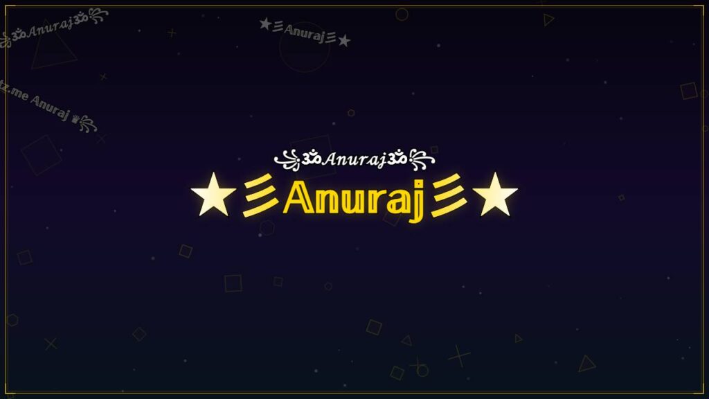 ★彡𝔸𝕟𝕦𝕣𝕒𝕛彡★ – Anuraj Stylish Name