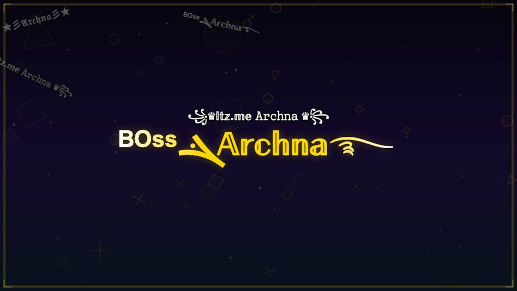ᴮᴼˢˢܔ𝔸𝕣𝕔𝕙𝕟𝕒࿐ – Archna Stylish Name
