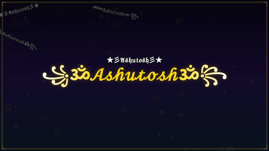 ꧁ॐ𝒜𝓈𝒽𝓊𝓉ℴ𝓈𝒽ॐ꧂ – Ashutosh Stylish Name