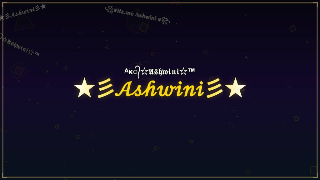 ★彡𝒜𝓈𝒽𝓌𝒾𝓃𝒾彡★ – Ashwini Stylish Name