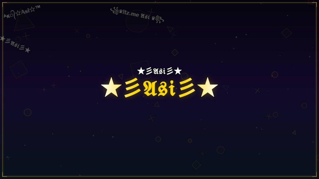 ★彡𝔄𝔰𝔦彡★ – Asi Stylish Name