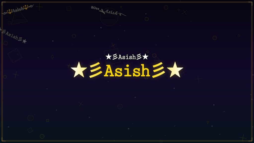 ★彡𝙰𝚜𝚒𝚜𝚑彡★ – Asish Stylish Name